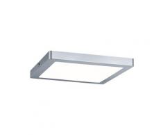 Paulmann LED Panel Atria eckig incl. 1x16 Watt Deckenlampe Chrom matt Deckenleuchte Kunststoff Wohnzimmerlampe 4000 K 70935