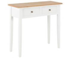 vidaXL Frisiertisch Konsolentisch Weiß 79 x 30 x 74 cm Holz