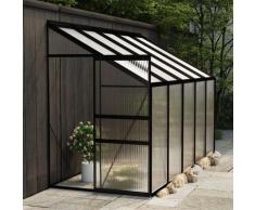 vidaXL Gewächshaus Anthrazit Aluminium 6,23 m³