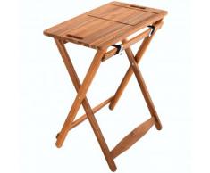Raburg Tisch-Tablett GRILL-BUDDY in NATUR - XL Grill-Tisch aus Akazien-Holz, abnehmbares Schneidbrett & Servierplatte mit Saftrille, lebensmittelecht