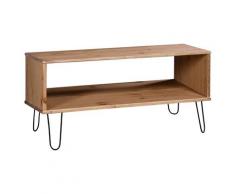 vidaXL Couchtisch New York Range Helles Holz Massivholz Kiefer