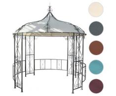 Pergola Almeria, Rundpavillon Garten Pavillon, stabiles Stahl-Gestell ~ Variantenangebot