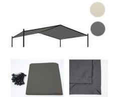Bezug für Dach Pergola HWC-A42, Ersatzbezug Pavillon, 4x3m Polyester ~ Variantenangebot