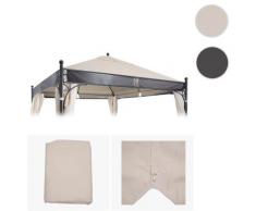 Bezug für Dach Pergola Pavillon HWC-A38, Ersatzbezug, 3,5x3,5m 250g/m² UV30+ ~ Variantenangebot