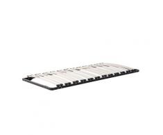 Lattenrahmen Pappelholz Metall 90 x 200 cm 24 Federleisten für Einzelbett Kinderzimmer