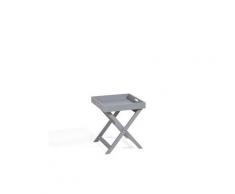 Couchtisch Grau 40 x 40 cm Quadratisch Tablett Tisch Leichtgewichtig Quadratisch Modern