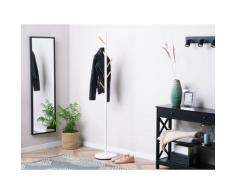 Kleiderständer Weiß Kiefernholz Zementplatte Stahl 170 cm Modern Stilvoll Praktisch Flur