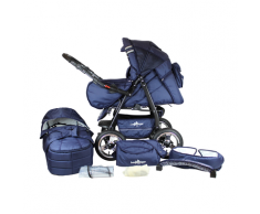 Bergsteiger 2-in-1 Kombi-Kinderwagen Rio (marine blue)