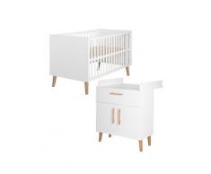 roba Kinderzimmerset »Mick«, mit Bett & Wickelkommode