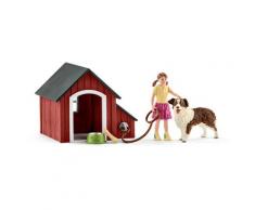 Schleich Farm World 42376 »Hundehütte«, mit Zubehör, viele Spielfunktionen, ab 3 Jahren