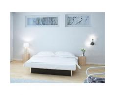 MEDILIGHT Einbau-Wasserbett mit Aufbauservice, Dual-System (200 x 200 cm, stark beruhigt, schwarz)