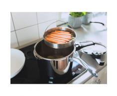 ELO Schnellkochtopf Praktika Plus (22 cm, Edelstahl, rund, edelstahlfarben)