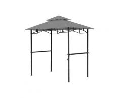 Grasekamp Ersatzdach für BBQ Grill Pavillon (Grau)