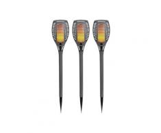 näve 3er Set LED Erdspieß Fackel