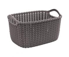Curver KNIT Korb rechteckig / Ablagekorb (rechteckig, rosa)