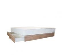 MEDILIGHT Wasserbett mit 4er Schubladensockel und Aufbauservice, Dual-System (180 x 200 cm, voll beruhigt, eiche)