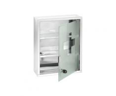 Wenko Medikamentenschrank, Edelstahl (30 x 40 cm, Glänzend)