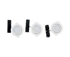 Livarno Home Einbauleuchten LED dimmbar mit 3-Stufendimmer 3er-Set, 5W (weiß)