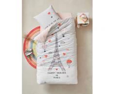 "Kinder Bettwäsche-Set ,,Regen in Paris" Oeko Tex® Gr. 140x150 - 63x63 von vertbaudet"