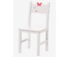 Kinderstuhl „Schmetterlinge“, Sitzhöhe 30 cm weiß von vertbaudet