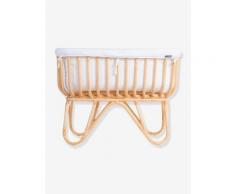 Babywiege mit Matratze CHILDHOME, Rattan natur