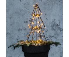 Star LED-Lichterbaum Foldy, 50x30x30 cm, Metall, schwarz