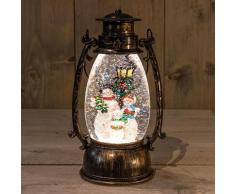 LED-Laterne mit Schneemann, 24x14,5 cm