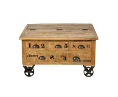 SIT Rustic Massivholz Mango Truhen-Couchtisch 1994-04