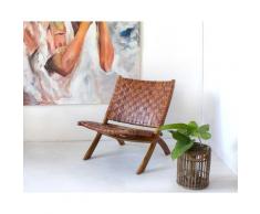 die Faktorei Design-Klappsessel Terry cognac