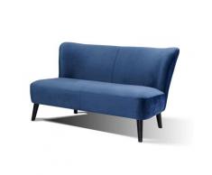 Salesfever »Velvet« Retro Sofa 2-Sitzer grau