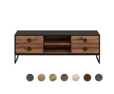 Bodahl Massivholz Rustic Oak TV-Bank Palermo 2 Türen / Eiche white