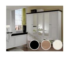 Steens »Monaco 115« Kleiderschrank 5-türig White Wash / kolonial