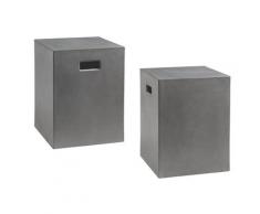 Hasena Oak-Vintage Nachttisch Dado Beton Grau