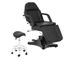 Kosmetikliege PHYSA BERGAMO BLACK + Sattelhocker PHYSA FRANKFURT BLACK PHYSA BERGAMO BLACK SET-1