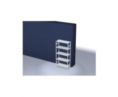 Lagerregal, Grundfeld, HxBxT 2000x1060x435mm, Fachl. 145kg, 5xStahlboden, beidseitig