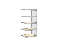 Lagerregal, Anbaufeld, HxBxT 2000x1005x526mm, Fachl. 250kg, 5xHolzboden, beidseitig