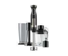 Black+Decker BXHBA1500E - Stabmixer-Set, 1.500Watt, Edelstahlgehäuse, Zerkleinerer, Schneebesen, Pürieraufsatz