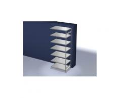 Lagerregal, Anbaufeld, HxBxT 3000x1310x835mm, Fachl. 190kg, 7xStahlboden, beidseitig