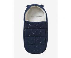 Sweat-Fußsack für Kinderwagen & Babyschale blau sterne von vertbaudet