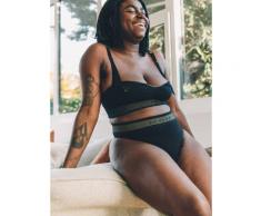 "Umstands-Slip ,,I'm Enough" CACHE COEUR x TAJINE BANANE schwarz Gr. S"
