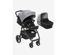 Kombi-Kinderwagen „Mobicity“ mit Babywanne schwarz/grau von vertbaudet