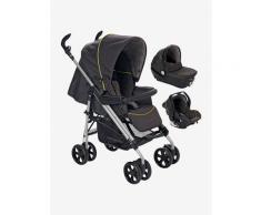 Kombi-Kinderwagen „Triocity“ mit Babyschale/Babywanne grau sterne von vertbaudet