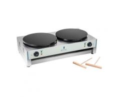 Royal Catering Crepes-Maker - 2 Heizplatten - 40 cm - 2 x 3.000 Watt RCEC-6000-E