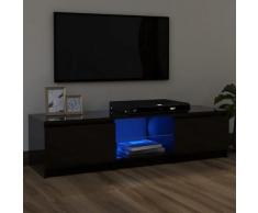 "vidaXL TV-Schrank mit LED-Leuchten Hochglanz-Grau 120x30x35,5 cm"