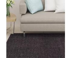 "vidaXL Teppich Natur Sisal 66x100 cm Schwarz"