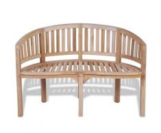 "vidaXL Bananenbank 120 cm Teak"