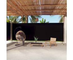 "vidaXL Seitenmarkise Ausziehbar Schwarz 220x1000 cm"