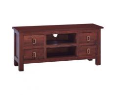 "vidaXL TV-Schrank Klassisch Braun 100x30x45 cm Massivholz Mahagoni"