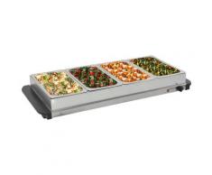 "vidaXL Buffetwärmer Edelstahl 400 W 4 x 2,5 L"