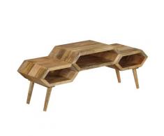 "vidaXL TV-Schrank Mangoholz Massiv 119x35x45 cm"